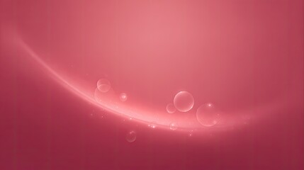 Obraz premium Soft Pink Abstract Background with Bubbles and Light Effects