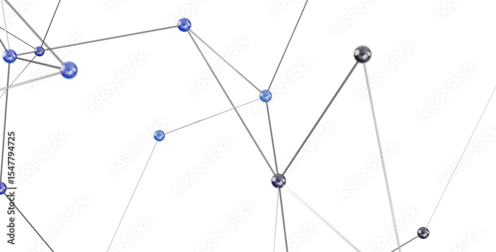 Poster stock photo of an abstract network connection. ideal for technology, communication, and global conce