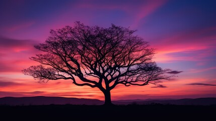 Fototapeta premium sun black tree