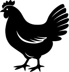 hen and chicken illustration