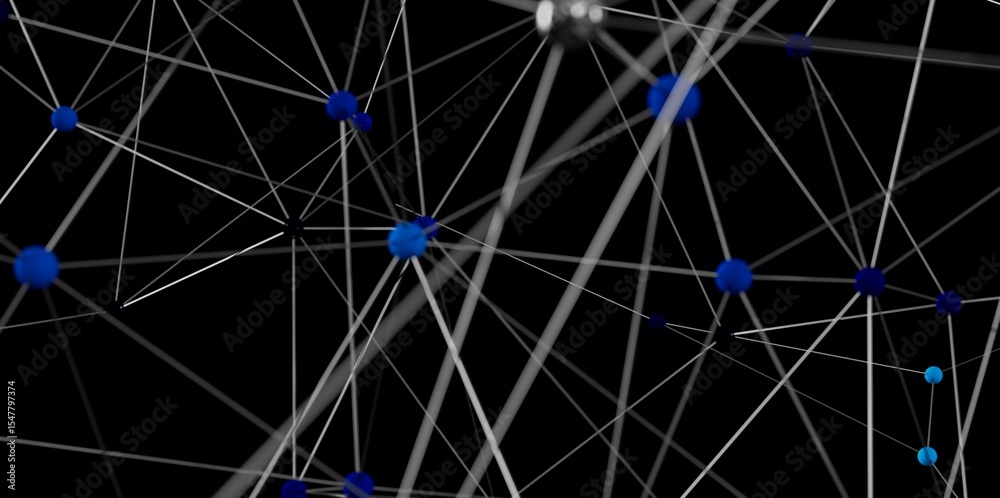 Poster stock photo of an abstract network. perfect for technology, connection, and communication concepts.