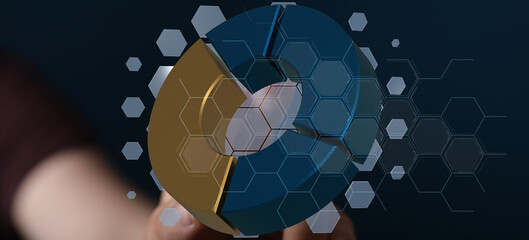 Visual representation of business data analysis and strategic planning.  Ideal for reports,...