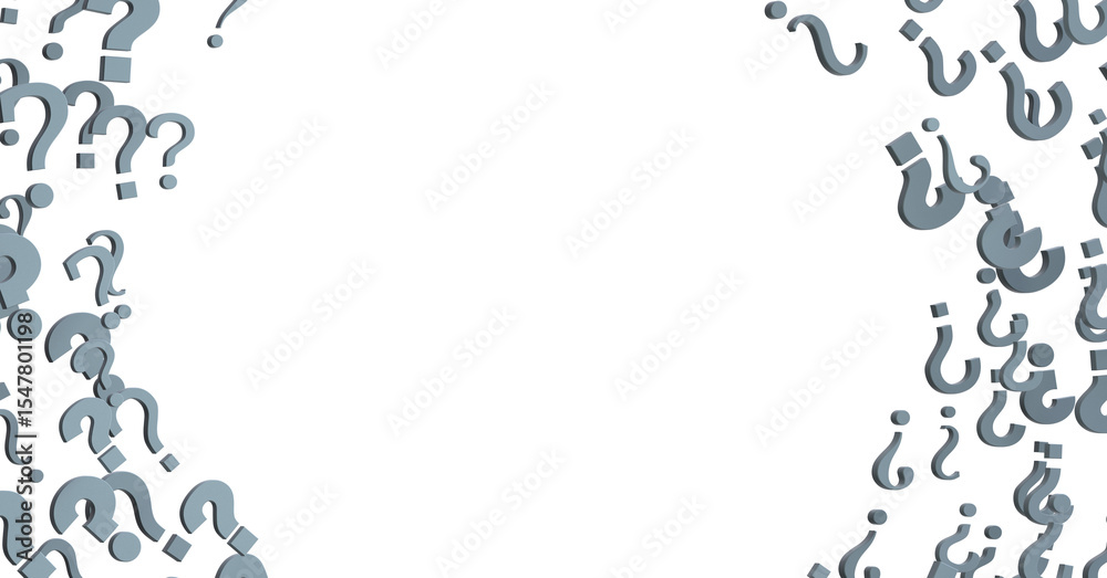 Poster question mark symbols for faq, information, problem, and solution