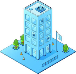 Isometric Office Building