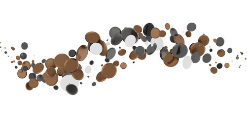 silver confetti explosion festive background