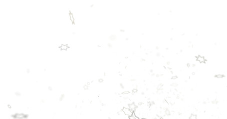 Cascading Christmas Constellations: Brilliant 3D Illustration Showcasing Falling Festive Star Patterns