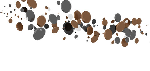 confetti png. Gold confetti falls from the sky.