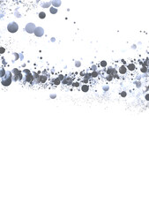Elegant abstract background with silver bubbles floating on white. Perfect for websites, presentations, and more.