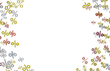 percent rain shopping digital in 3d.