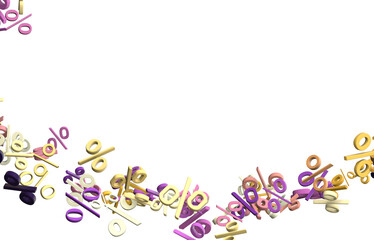 percent rain shopping digital in 3d.