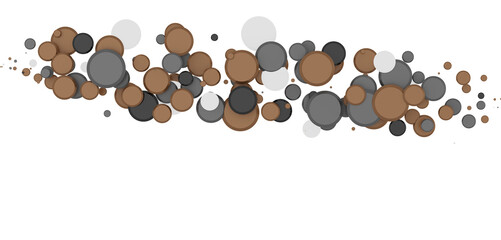 Multicolor confetti abstract background with a lot of falling pieces, isolated on a white background.