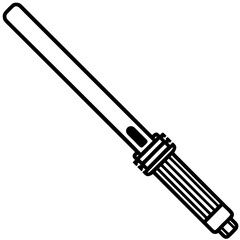 Fototapeta premium Magic wand isolated on white background