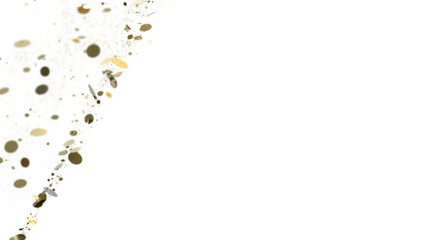 Sunburst and colorful confetti background frame illustration