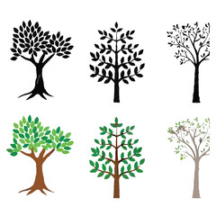 Obraz premium tree_group_vector_image