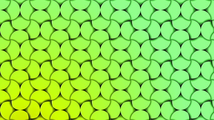 Lime Green and Yellow Abstract Geometric Pattern with Rounded Tiles for Nature, Wellness, and Trendy Branding Projects