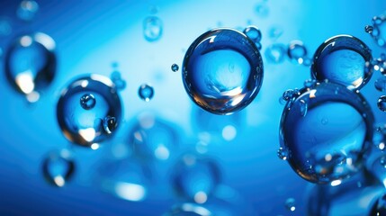 up liquid background blue