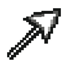 Computer mouse pointer arrow pixel icon art vector