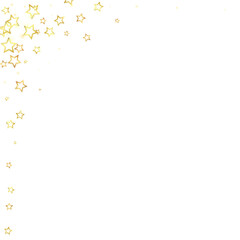 Obraz premium Gold sparkling star confetti.