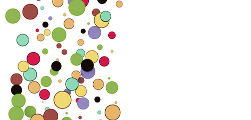 Confetti, paper triangle on the floor, fancy, colorful, celebration party