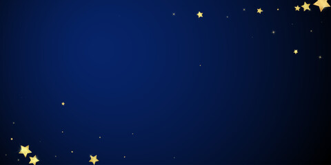 Fototapeta premium Magic stars vector overlay. Gold stars scattered