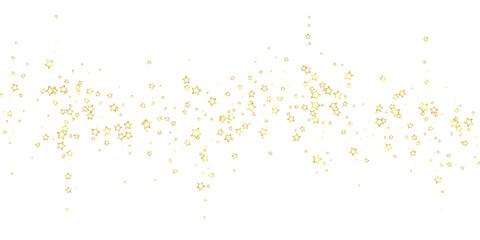 Gold sparkling star confetti.