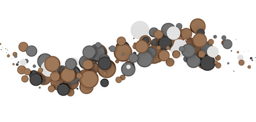 silver confetti explosion festive background