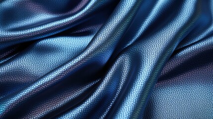 Fototapeta premium draped metallic blue texture