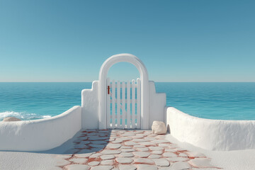 Stunning sea-view arch in Santorini