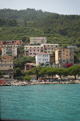 Fototapeta premium Colorful italian village by the sea 