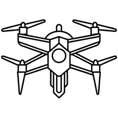drone line art vector