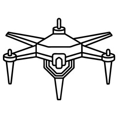 drone line art vector