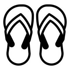 Pink Flip-Flops Illustration