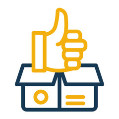 Obraz premium Product Quality Guarantee Icon Outline Color Style for New Items.