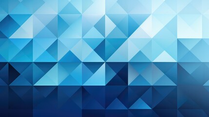 Obraz premium serene blue triangle abstract background