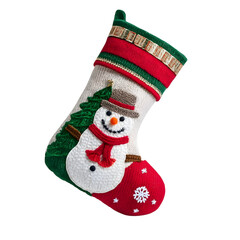 Decorative christmas sock. Isolated on a white background. Ai Generated Images