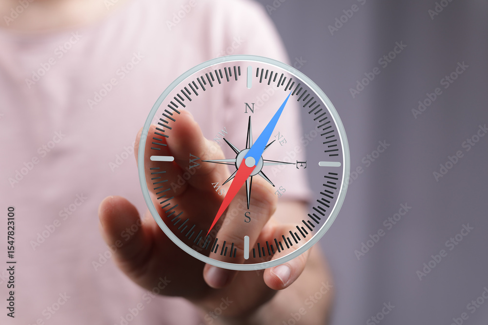 Aufkleber Navigate with confidence using a compass.  Learn essential compass skills for outdoor adventures and more.