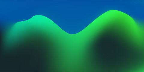 Amazing Blue Green Blur Gradient With Grainy Noise Texture. Abstract Turquoise Mesh and Dynamic Flow Background
