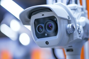 High-Tech Security Camera with Dual Lens for Surveillance System