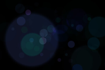 colorful bokeh glow in the dark