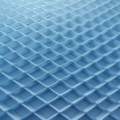blue metal grid