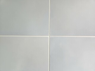 Fototapeta premium Pale Blue Tile, Pale Blue Tile Wall, Silicone Joint, Pale Blue Tile Texture, Simple Texture