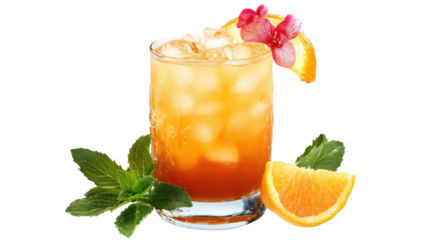 Mai tai isolated on white background