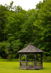 wooden house in the forest