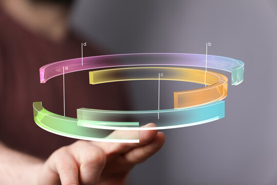 Modern technology, data analysis, digital display, futuristic interface, innovative concept. Stock photo. - Powered by Adobe