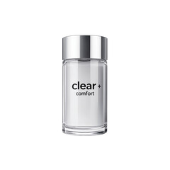 Clear Comfort Skincare Product in Sleek Glass Bottle
