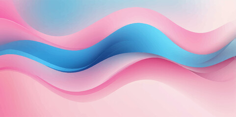 Abstract colourful wave vector illustration with flowing lines and a vibrant rainbow pattern