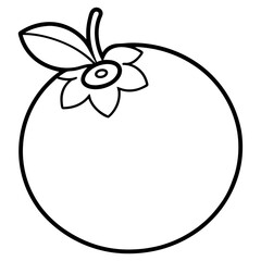 Blueberry line art vector