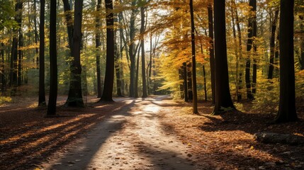 Fototapeta premium forest light brown