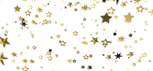 Sparkling gold stars on white. Perfect for holidays, celebrations, and more!
