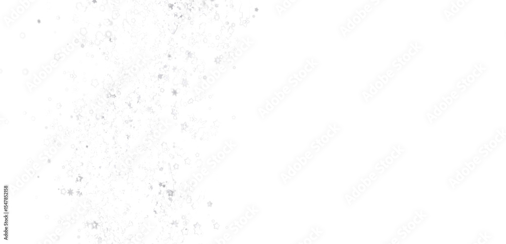 Poster Abstract image featuring a white background with a scattering of small, grey stars. Ideal for various designs.